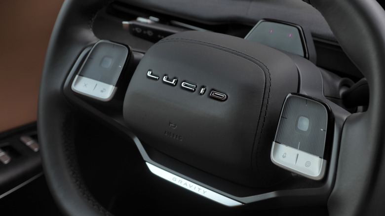 2026 Lucid Gravity steering wheel