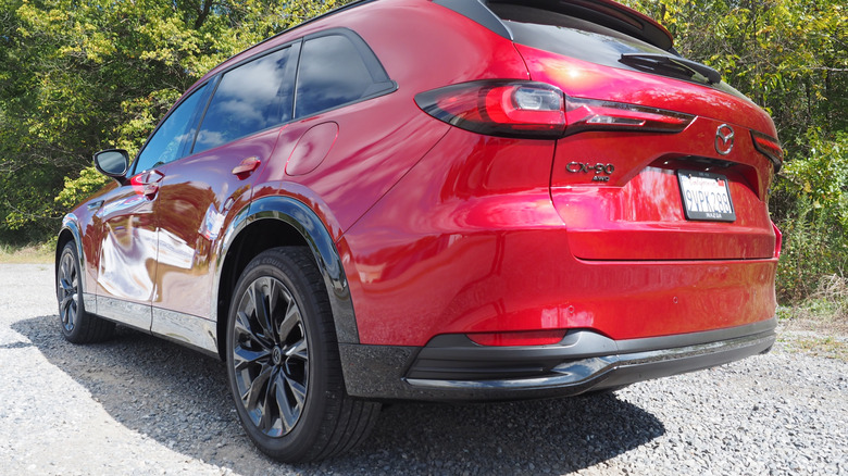 2026 Mazda CX-90 lower left rear three-quarter view