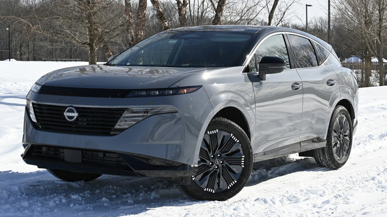 2026 Nissan Murano front view in snow