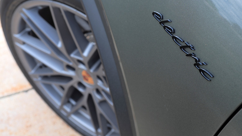 2026 Porsche Macan 4S Electric badge and wheel detail
