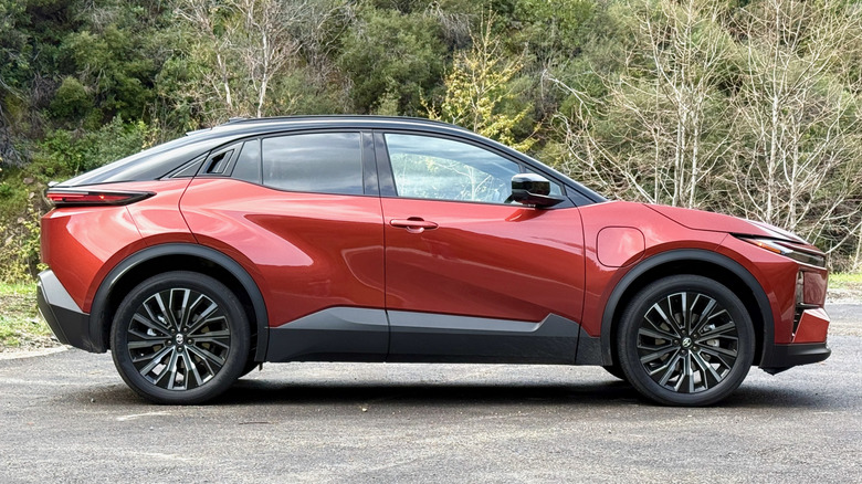 2026 Toyota C-HR side profile parked in the mountains