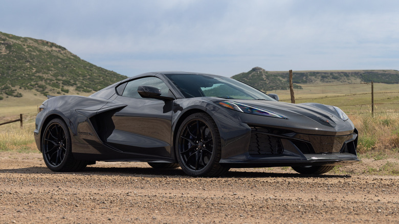 2027 Chevrolet Corvette Grand Sport X front three-quarters