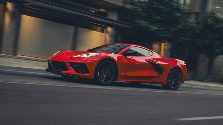 2027 Corvette Stingray in red