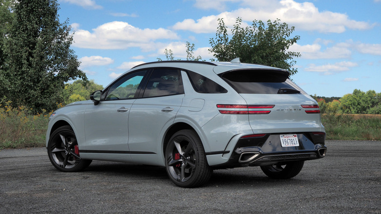 2026 Genesis GV70 rear 3/4 view