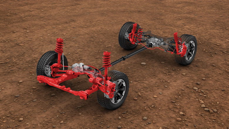 Rendering of 2027 Honda Passport TrailSport suspension components