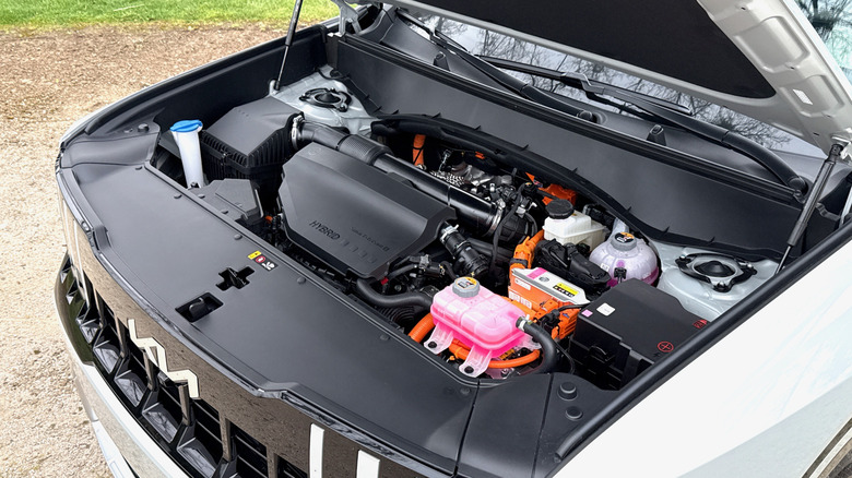 2027 Kia Telluride hybrid engine bay