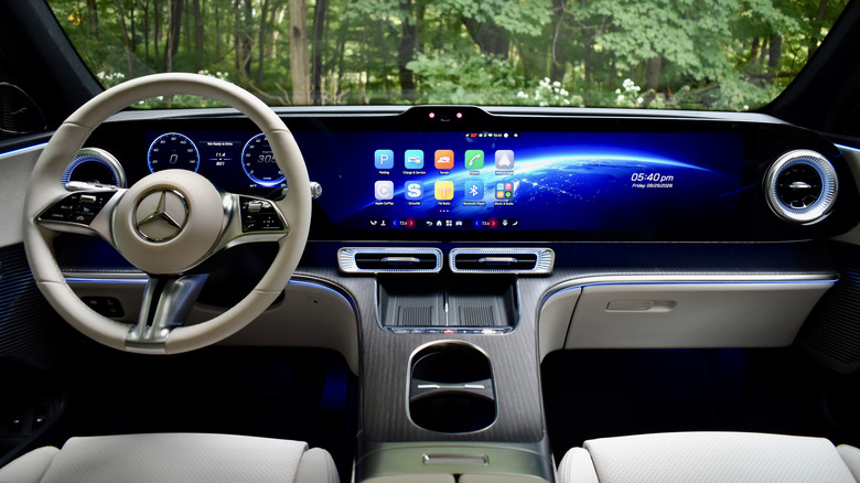 2027 Mercedes-Benz GLC EV dashboard.