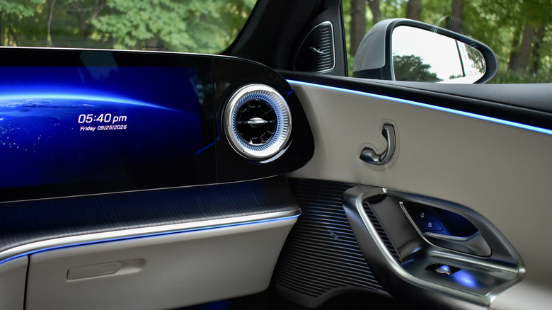 2027 Mercedes-Benz GLC EV interior details.