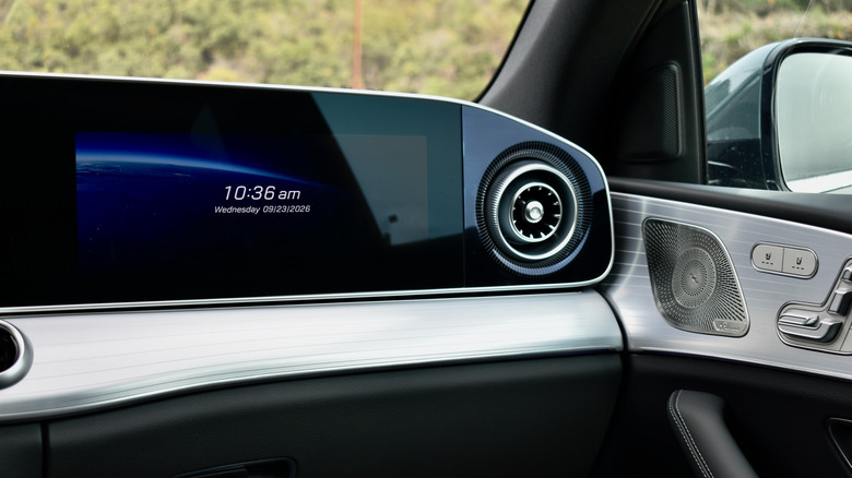 2027 Mercedes-Benz GLE front passenger screen.