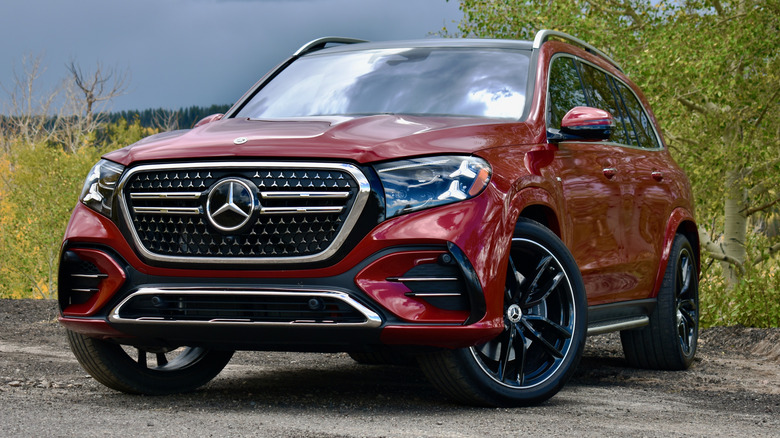2027 Mercedes-Benz GLS front quarter view.
