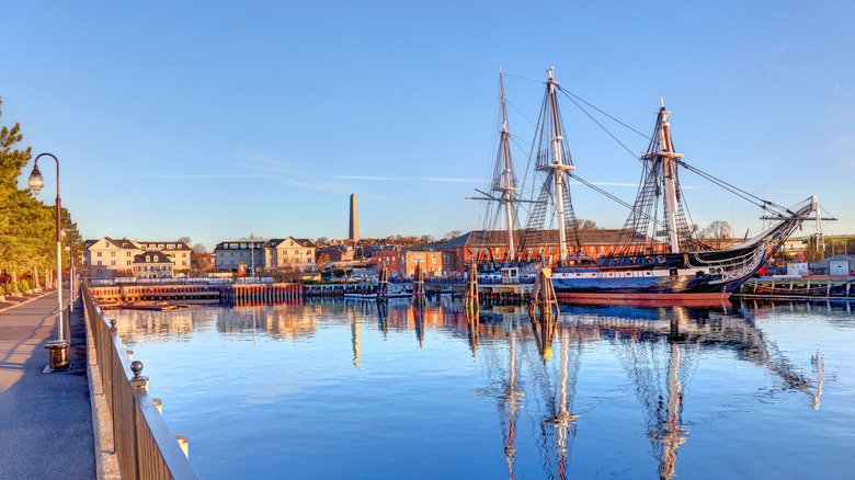 USS Constitution on a clear day