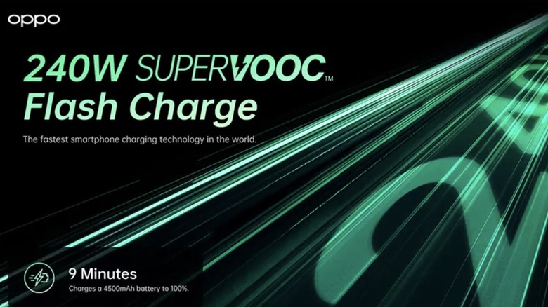 Details of OPPO's 240W SuperVOOC charging