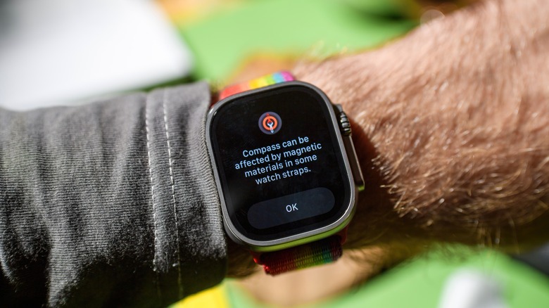 Person wearing Apple Watch Ultra