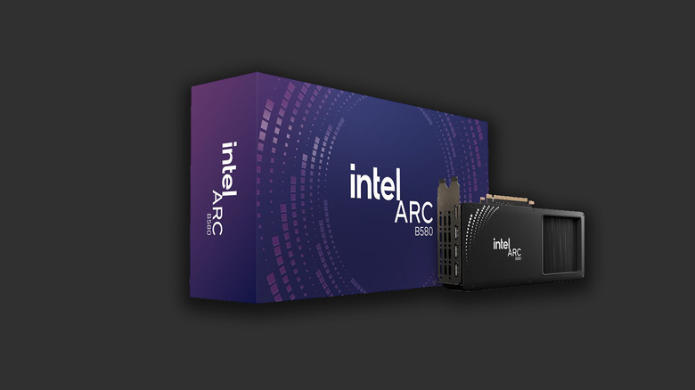 Product image of the Intel Arc B580 GPU