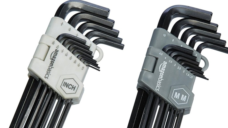 A stock image of Amazon Basics Allen wrenches.