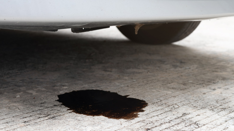 Oil leak underneath the front of car