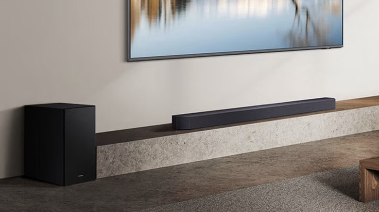 Samsung speakers in living room