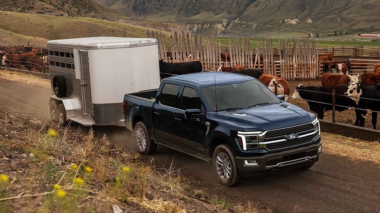 2026 Ford F-150 towing a trailer