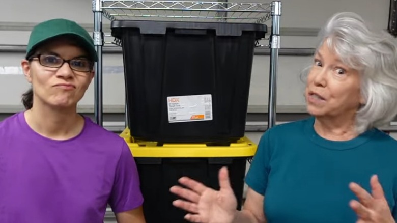 A mother and daughter DIY duo didn't find the Saferacks storage bin rack to their liking.