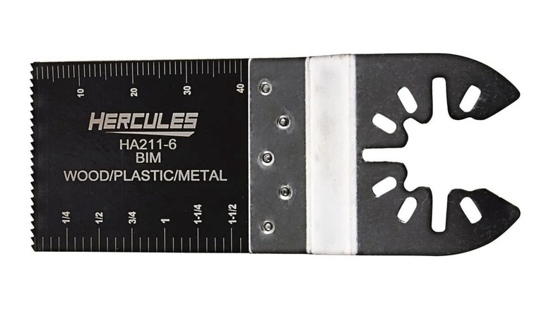 The Hercules bi-metal oscillating multi-tool blade from Harbor Freight.