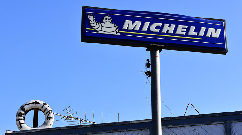 Michelin tire sign