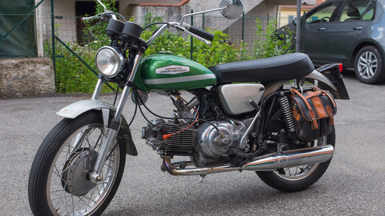 vintage motorbike Aermacchi Harley Davidson 350