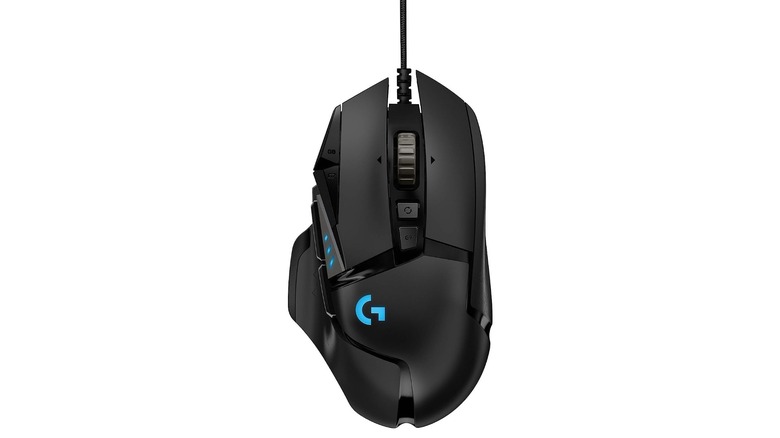 Logitech G502 Hero mouse on display