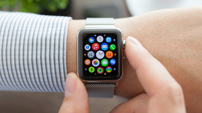 Apple Watch on wrist