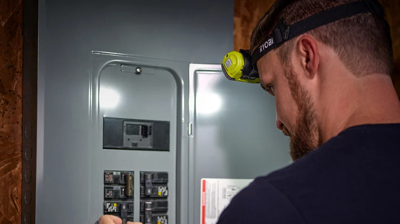 Using a Ryobi USB Lithium magnetic headlamp after the power has gone out