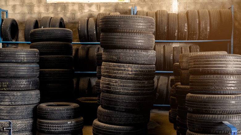 stack of tires