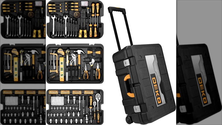 The Dekopro 258-piece tool set with rolling tool box.