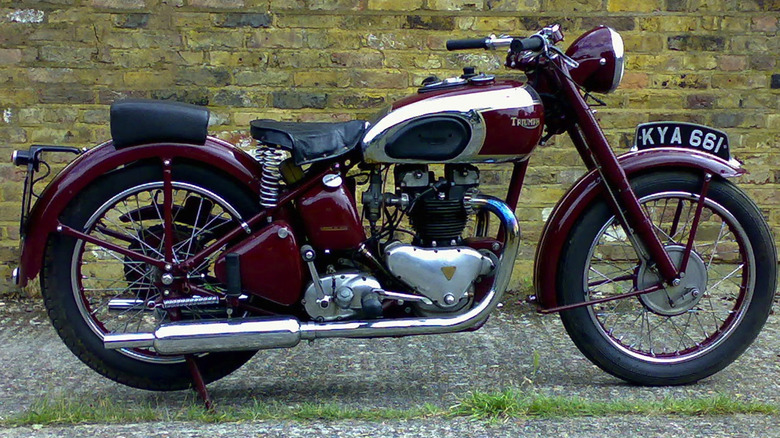 A 1937 Triumph Speed Twin