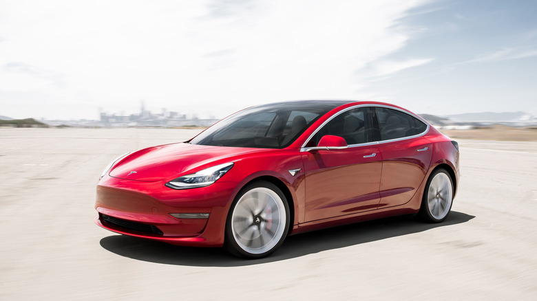 Tesla Model 3 driver-side view