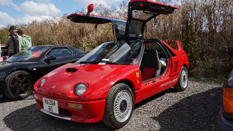 Autozam AZ-1 with its doors open
