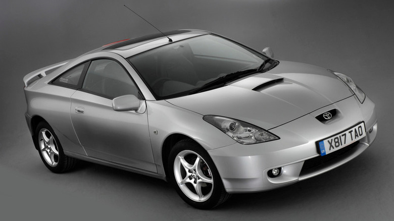 Seventh-generation Toyota Celica in silver