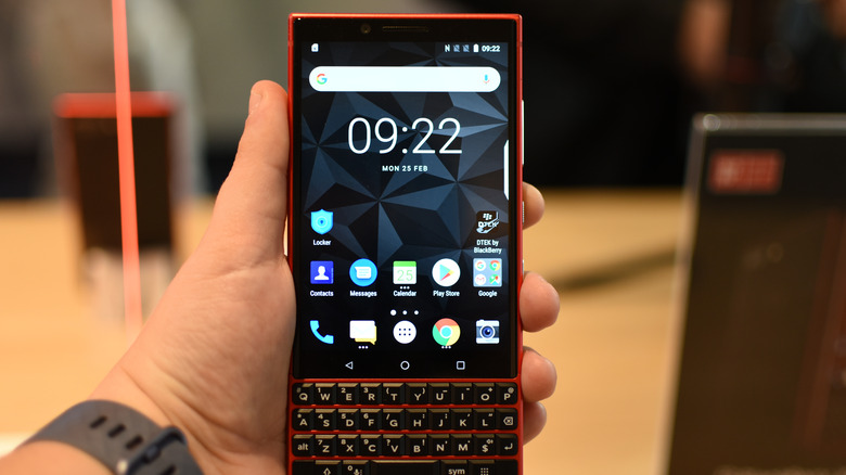 BlackBerry Key2 in hand