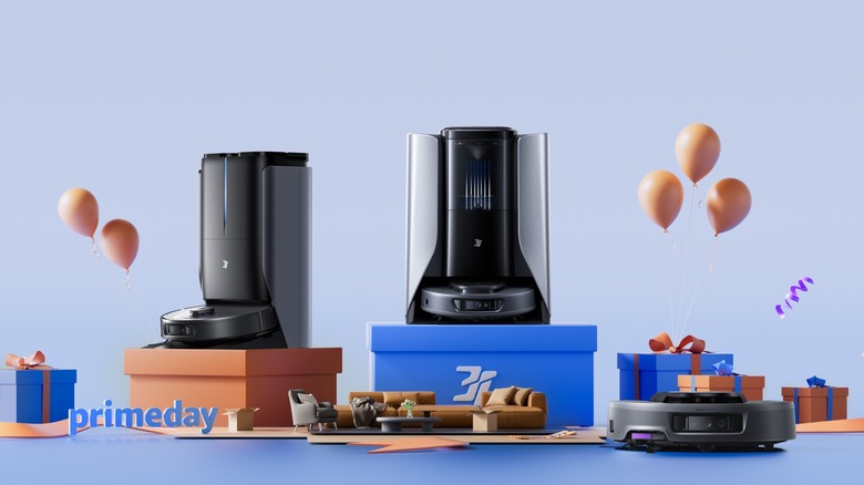 3i with Prime Day Sale promotion products with presents and balloons