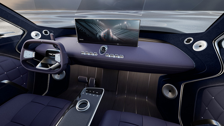 a shot of the Genesis Neolun concept interior