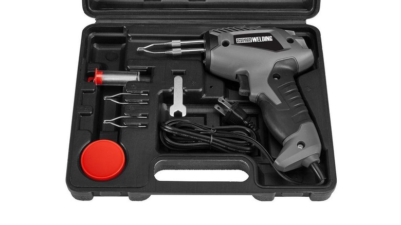 Chicago Electric Welding 100-Watt Soldering Gun Kit in its case
