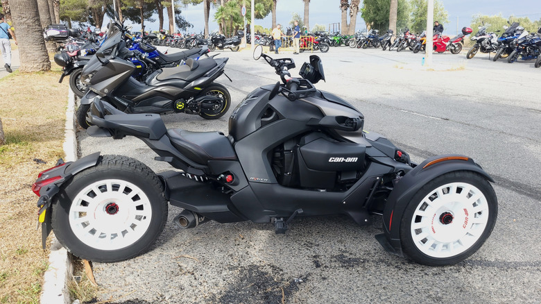 Can-Am Ryker parked.