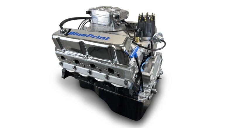 BluePrint Engines 408-CI Ford V8 crate engine on a white background