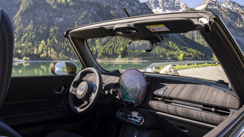 The interior of a MINI Cooper S Convertible