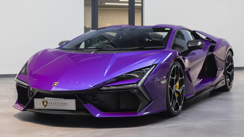 Purple Lamborghini Revuelto