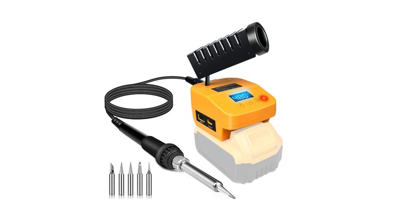QSDXNYDC cordless soldering station on a white background