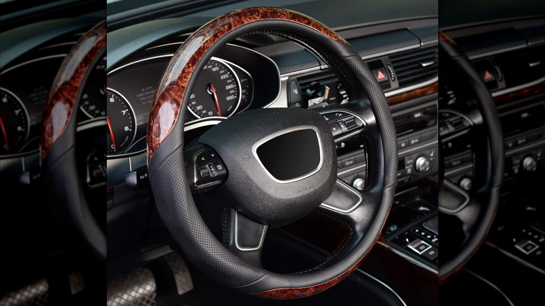 Colorful car steering wheel cover