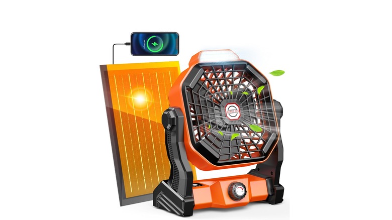 Drchop Solar Camping Fan