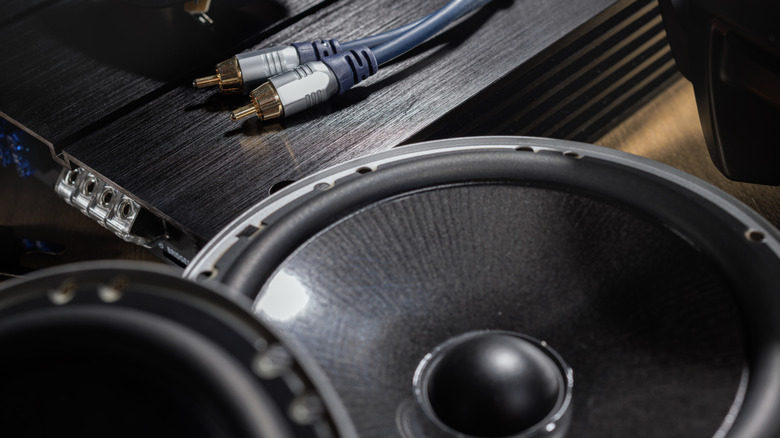 Car audio speakers and subwoofer