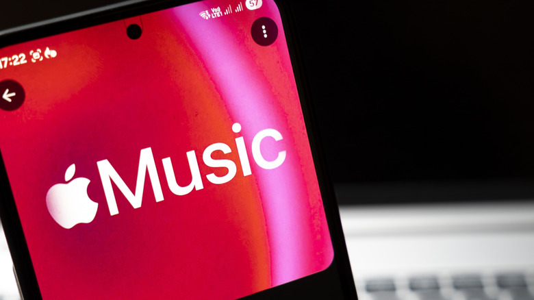 Apple Music app on a phone.