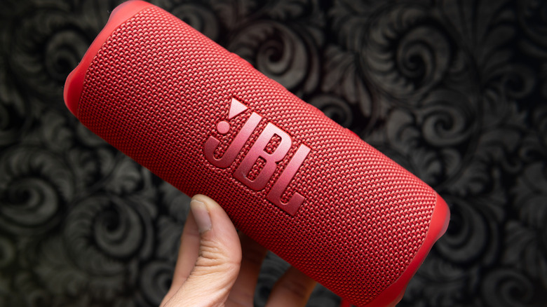 JBL bluetooth speaker in red