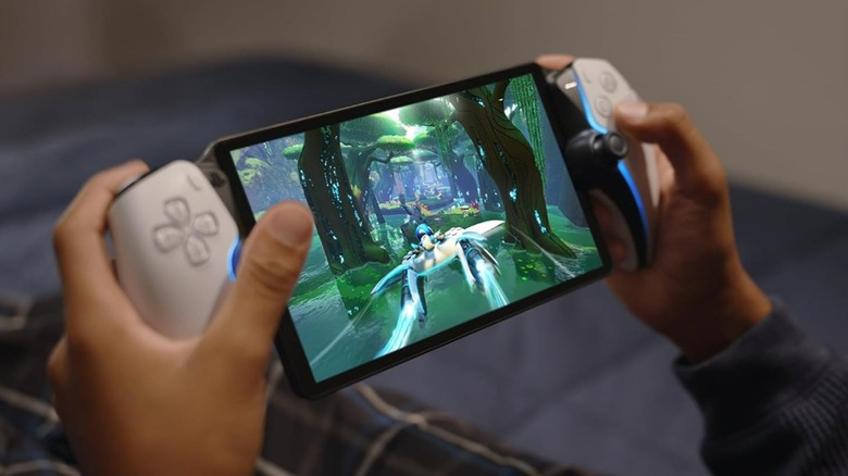 A person playing a game on PlayStation portal